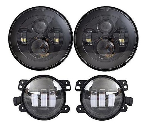 Faros Led Delanteros Con Polarizado, 7 Pulgadas, Aprobados P