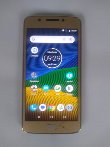 Celular Moto G5 Dourado Oferta