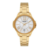 Relógio Orient Feminino Dourado Fgss1214 S3kx Aço Inox