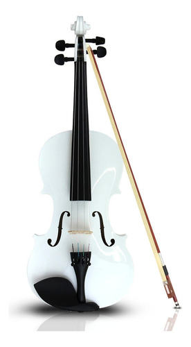 Violin 4-4 Acustico Profesional Madera Estuche Y Accesorios Color Blanco