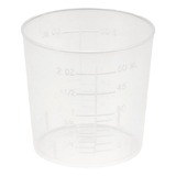 Vaso Medidor Transparente De Plástico Graduado, 60 Ml, Escal