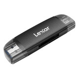 Leitor Cartão Lexar 2em 1 Sd/tf Com Conector Usb-c / Usb-a