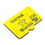 Memória Micro Sd Original Sandisk De 256 Gb Nintendo Switch