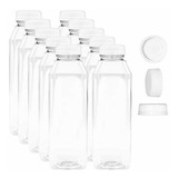 16 Oz Botellas Vacías De Jugo - Conjunto De 10 Reutilizable 