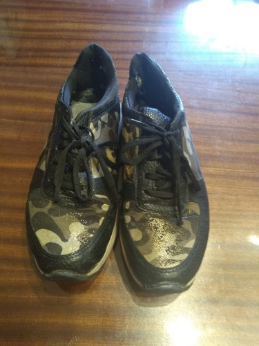 Liquido!!  Zapatillas Camufladas Nro 37 Con Det Susy