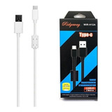 Cable Usb Tipo C Reforzado 2mts Carga Rapida Y Datos