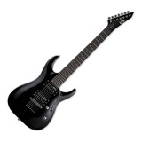 Guitarra Eléctrica Ltd Mh Series Mh-17 De Tilo Black Con Diapasón De Madera De Ingeniería