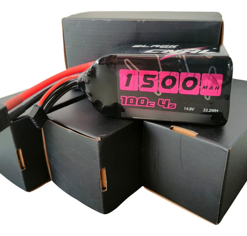 Bateria Lipo Black Cnhl 1500mah 14.8v 4s 100c Xt60 Plug