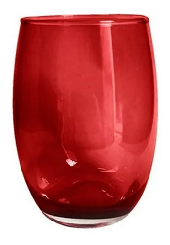 Set 12 Vasos Color Translucido Aruba Vidrio Nadir 460ml