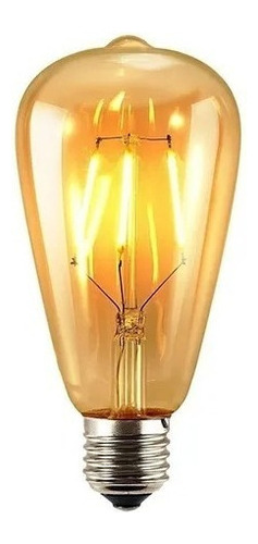 Pack De 6 Ampolletas Vintage Led Edison Filamento E27 8w