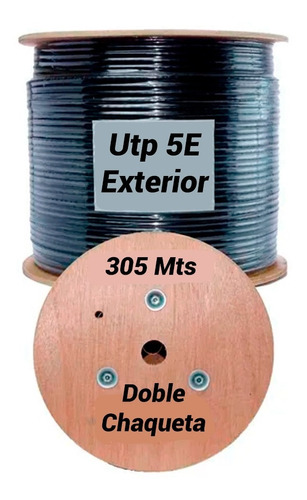 Cable Utp Cat 5e Uso Exterior Aleación 305 Metros 