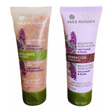 Set Pies Seda Lavanda Exfoliante Piedra Pomez + Hidratante