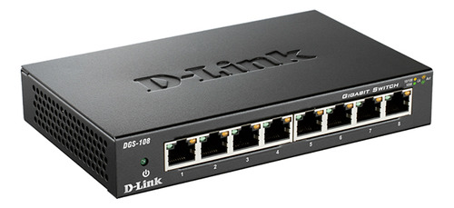 Switch D-link Ethernet 8 Puertos Gigabit, Dgs-108