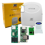 Kit Alarme Active 20 Ethernet +teclado +mrf 01 +gprs 4g Jfl