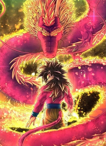 A Pintura De Diamantes 5d Dragon Ball Gt -goku Ssj 4 40x50