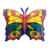 Globo Mariposa Transp Colores Fuertes Met Jumbo Fiesta Decor