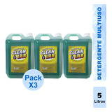 Detergente Multiuso 3 X 5 Lts Oferta Clean Lab