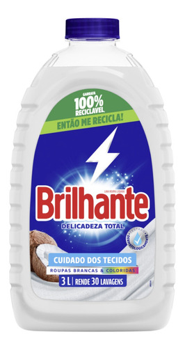 Sabão Líquido Delicadeza Total 3 Litros Brilhante