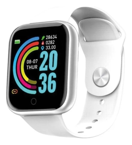 Smartwatch Reloj Inteligente Smart Band Bluetooth Malla Blanco
