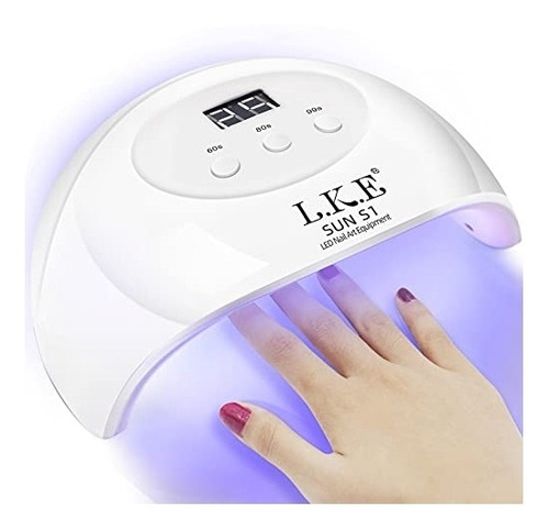 Lámpara De Uñas Led Curado De Esmalte  Uv Color Blanco