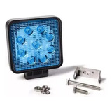 Faro Auxiliar 9 Led Amarillo Cuadrado 27w 12/24v Universal 