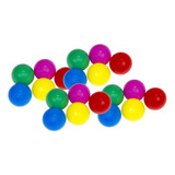 25 Bolinhas Coloridas Piscina Plástico 76mm Festa Pula Pula