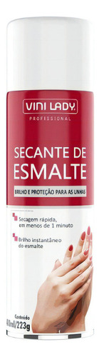 Secante De Esmalte Spray Profissional Brilho Proteção 400ml