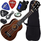 Kit Ukulele Shelby Soprano 21 Elétrico + Afinador Su21r