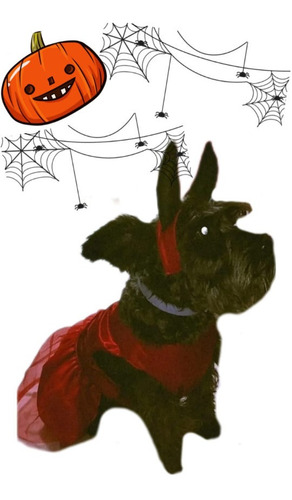 Vestido Para Perros De Diablita- Halloween