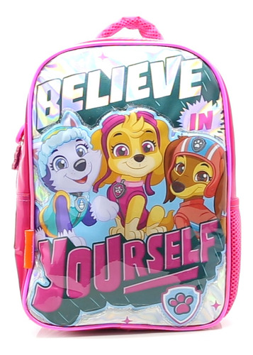 Mochila Escolar Cresko 12p Paw Patrol Espalda Jardin Diseño De La Tela Skye