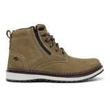 Bota Coturno Masculina Zip One Bellboots Inverno Em Couro