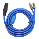 Cable De Sonido Xlr A Rca Dual, 1 Divisor En Y De 3 Pines Pa