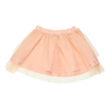 Saia Rodada Infantil Para Meninas Em Tule Rosa Hering Kids