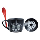 Taza C/tapa Y Cuchara Disney Star Wars Darth Vader 580 Ml