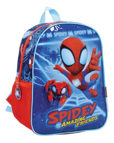 Mochila Escolar Spiderman Hombre Araña Spidey Espalda 12 P 