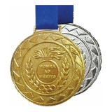 Kit 10 Medalhas Prata Ouro Honra Ao Mérito Competição 4,3cm