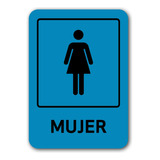 Señalética Baño Mujer Trovicel 20x28cm