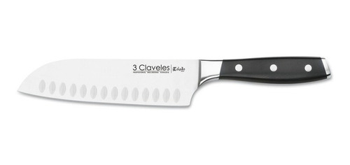 Cuchillo Santoku  Forjado 18cm Acero 3 Claveles Toledo Chef