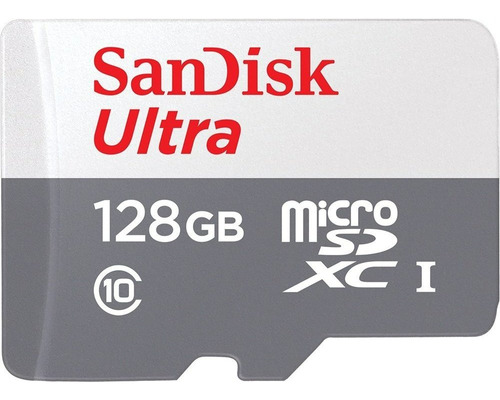 Cartão De Memória Sandisk 128gb Microsdxc Ultra + Nf
