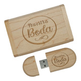 Pack 6 Memorias Usb 32 Gb Madera Mis Xv Años Nuestra Boda