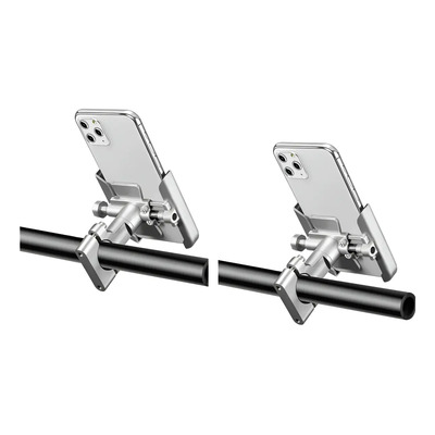 2 Soporte Móvil Teléfono Moto Bicicleta Aluminio Manillar