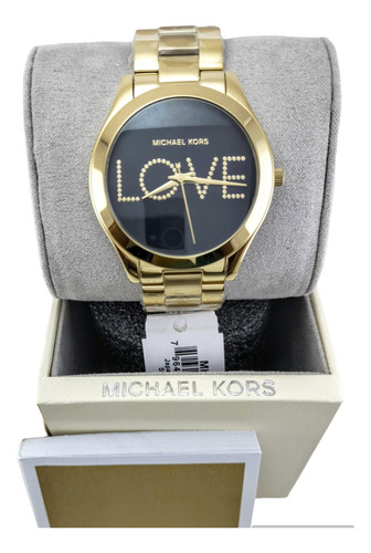 Reloj Michael Kors Runway Mk3197 Oro Rosa Para Mujer