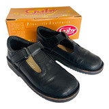 Zapatos Colegial Cuero Nena Negro Talle 34 - Impecables!!!