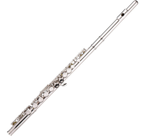 Flauta De Concierto Occidental Niquelada 16 Agujeros Llave C