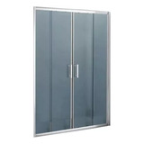 Mampara Baño Corrediza Bañera 130x150 Esmerilada 4 Hojas