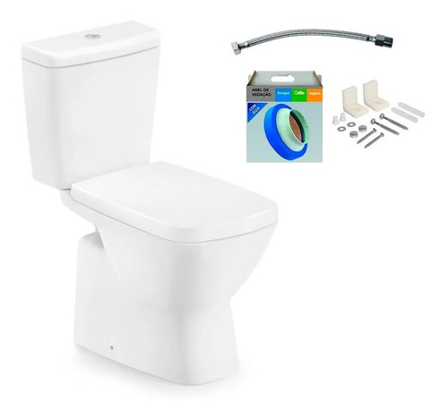 Kit Completo De Bacia Com Caixa Acoplada Suite Branco Incepa