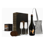 Box Champagne Casa Boher Copas Transparentes Grabadas