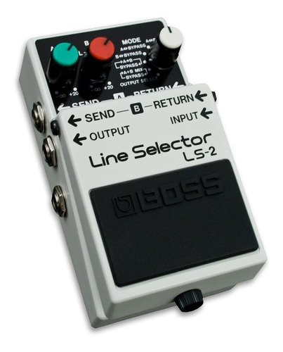 Pedal Boss Ls2 Line Selector Para Guitarra Eléctrica Color Gris