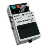 Pedal Boss Ls2 Line Selector Para Guitarra Eléctrica Color Gris