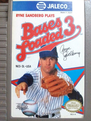 Cartucho Nintendo N E S -bases Loaded 3- Original De Ee. Uu.